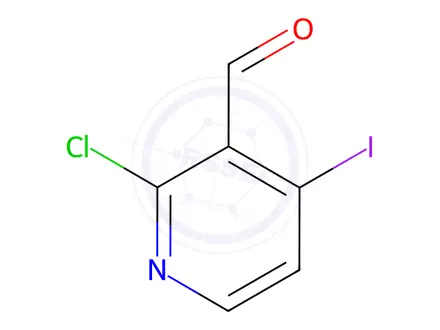 Chemical structure of 2-Chloro-4-iodopyridine-3-carbaldehyde