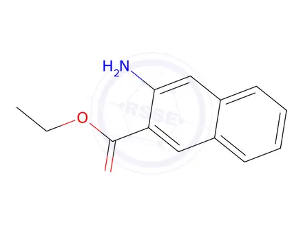 Chemical structure of ethyl 3-aminonaphthalene-2-carboxylate