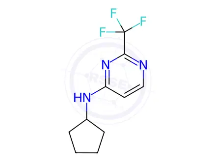 Chemical structure of N-Cyclopentyl-2-(trifluoromethyl)pyrimidin-4-amine