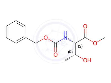 Chemical structure of N-Carbobenzyloxy-L-threonine methyl ester