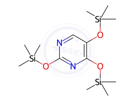 Chemical structure of 2,4,5-Tris[(trimethylsilyl)oxy]pyrimidine