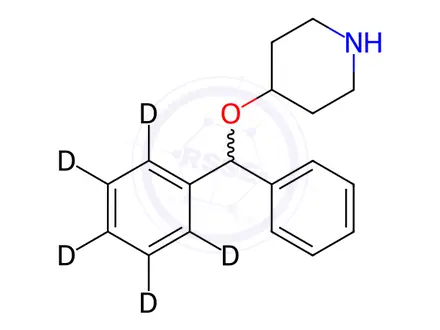 Chemical structure of Ebastine Impurity 3-d5 (Ebastine EP Impurity C-d5)