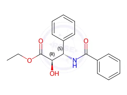 Chemical structure of Paclitaxel Side Chain Ethyl Ester Impurity