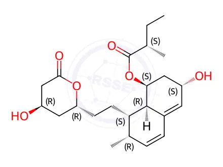 Chemical structure of Pravastatin EP Impurity D