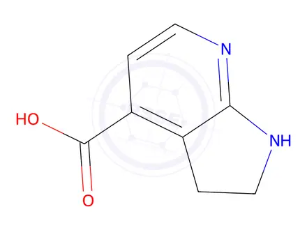 Chemical structure of 2,3-Dihydro-1H-pyrrolo[2,3-b]pyridine-4-carboxylic acid