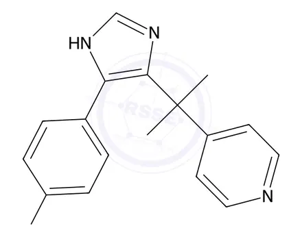 Chemical structure of 4-(2-(4-(4-Fluorophenyl)-1H-imidazol-5-yl)propan-2-yl)pyridine