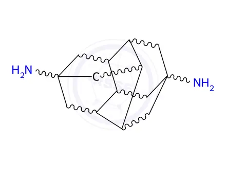 Chemical structure of Octahydro-2,8,4,6-(epibutane[1,2,3,4]tetrayl)naphthalene-2,6-diamine