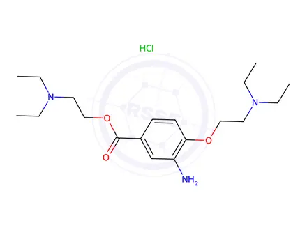 Chemical structure of Proparacaine Diethylaminoethoxy Analog (HCl Salt)