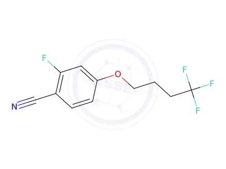 Chemical structure of 2-fluoro-4-(4,4,4-trifluorobutoxy)benzonitrile