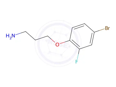 Chemical structure of 3-(4-Bromo-2-fluorophenoxy)propan-1-amine