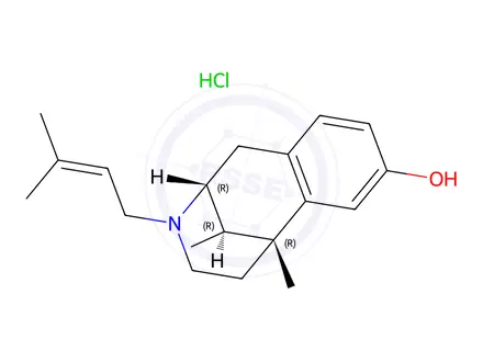 Chemical structure of Pentazocine hydrochloride