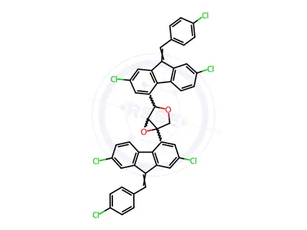 Chemical structure of Lumefantrine Impurity B