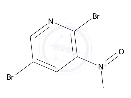 Chemical structure of 2,5-Dibromo-3-nitro-pyridine