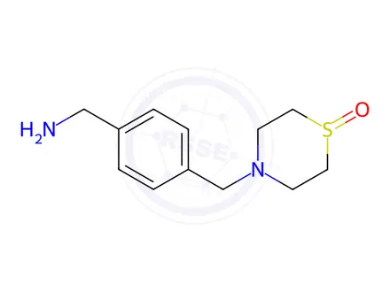 Chemical structure of 4-([4-(Aminomethyl)phenyl]methyl)-1lambda4-thiomorpholin-1-one dihydrochloride