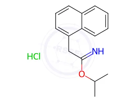 Chemical structure of Isopropyl 1-Naphthylacetimidate Hydrochloride