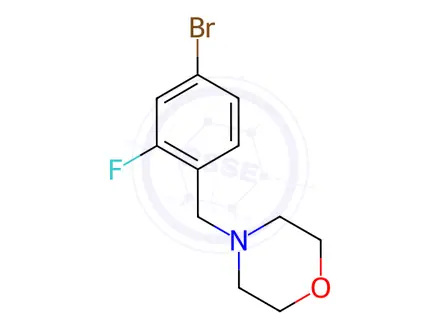 Chemical structure of 4-(4-Bromo-2-fluorobenzyl)morpholine