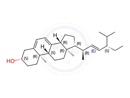 Chemical structure of 7-Dehydrostigmasterol