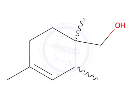 Chemical structure of 1,2,4(or 1,3,5)-trimethylcyclohex-3-ene-1-methanol