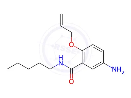 Chemical structure of 2-(Allyloxy)-5-amino-N-pentylbenzamide
