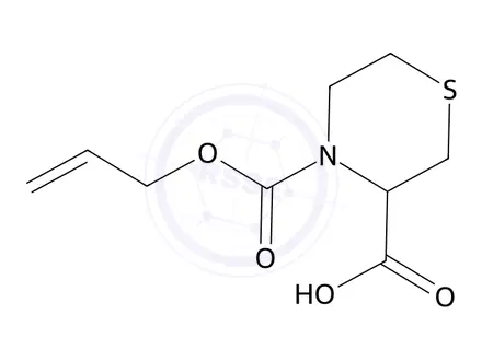 Chemical structure of 4-((Allyloxy)carbonyl)thiomorpholine-3-carboxylic acid