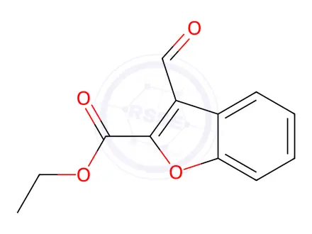 Chemical structure of Ethyl 3-formylbenzofuran-2-carboxylate