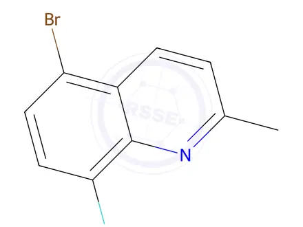 Chemical structure of 5-Bromo-8-fluoro-2-methylquinoline
