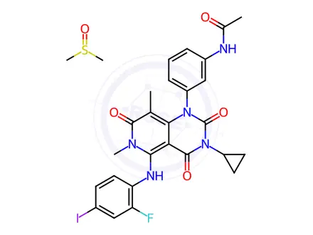 Chemical structure of Trametinib Dimethyl Sulfoxide