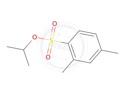 Chemical structure of isopropyl 2,4-dimethylbenzenesulfonate