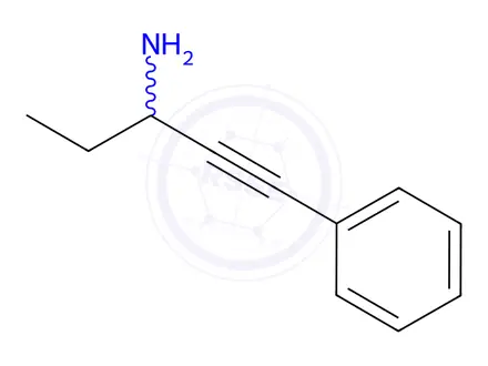 Chemical structure of 1-Phenylpent-1-yn-3-amine