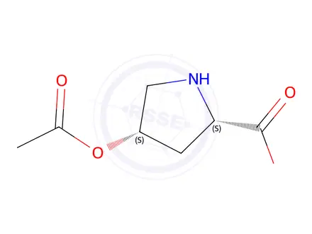Chemical structure of (2S,4S)-4-Acetoxypyrrolidine-2-carboxylic acid
