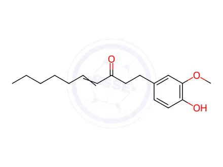 Chemical structure of 6-Shogaol (mixture of isomers)