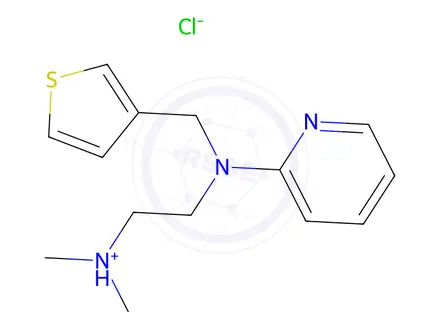 Chemical structure of thenyldiaminehydrochloride