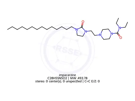 Chemical structure of impacarzine