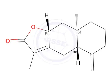 Chemical structure of (4aS)-4aα,5,6,7,8,8a,9,9aα-Octahydro-3,8aβ-dimethyl-5-methylenenaphtho[2,3-b]furan-2(4H)-one