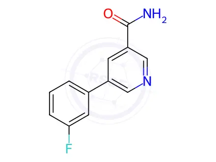 Chemical structure of 5-(3-Fluorophenyl)nicotinaMide