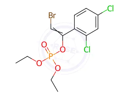 Chemical structure of Bromfenvinfos