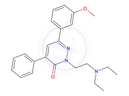 Chemical structure of 2-(2-(Diethylamino)ethyl)-6-(3-methoxyphenyl)-4-phenylpyridazin-3(2H)-one