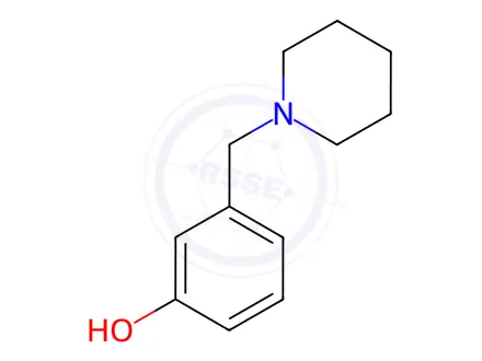 Chemical structure of 3-(piperidin-1-ylmethyl)phenol