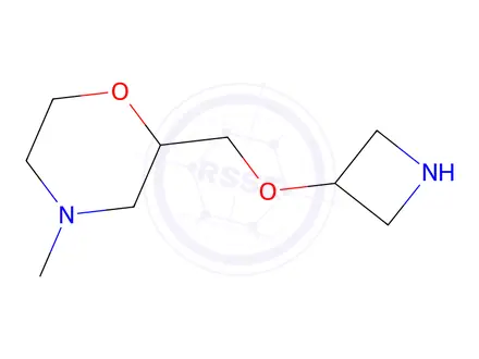 Chemical structure of 2-((Azetidin-3-yloxy)methyl)-4-methylmorpholine