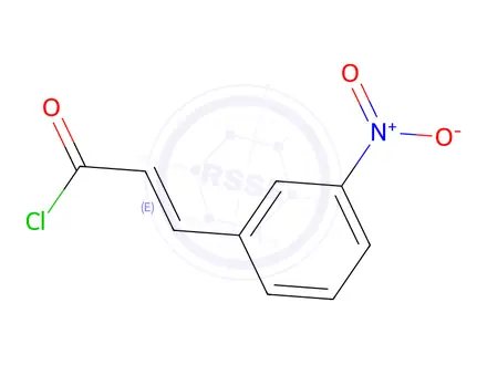 Chemical structure of 3-NITROCINNAMOYL CHLORIDE
