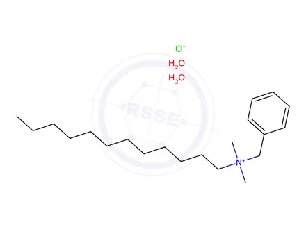 Chemical structure of Benzyldodecyldimethylammonium Chloride Dihydrate