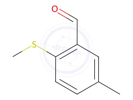 Chemical structure of Benzaldehyde, 5-methyl-2-(methylthio)-