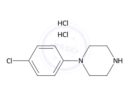 Chemical structure of (1-(4-Chlorophenyl)piperazine Dihydrochloride)