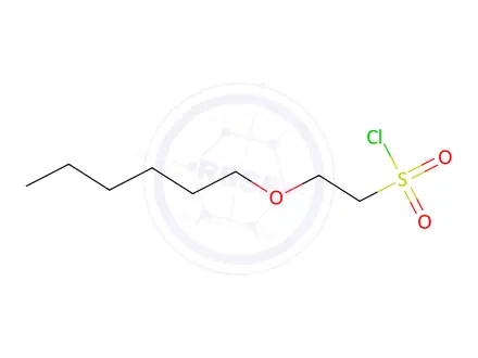 Chemical structure of 2-(Hexyloxy)ethane-1-sulfonyl chloride