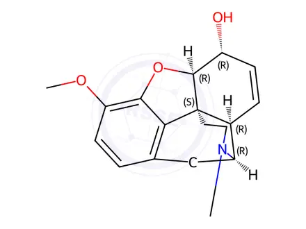 Chemical structure of α-Isocodeine