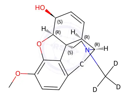 Chemical structure of Codeine D3