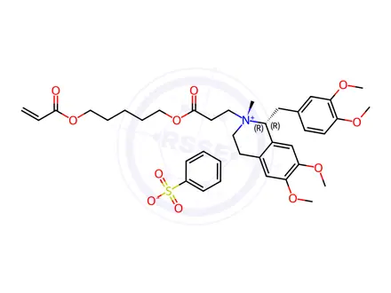 Chemical structure of Cisatracurium EP Impurity O Besylate