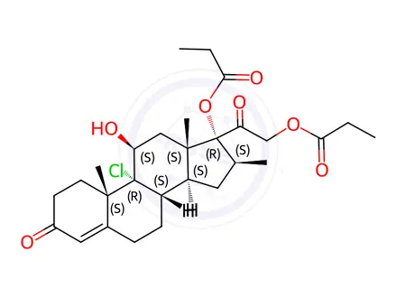 Chemical structure of Beclometasone Impurity L