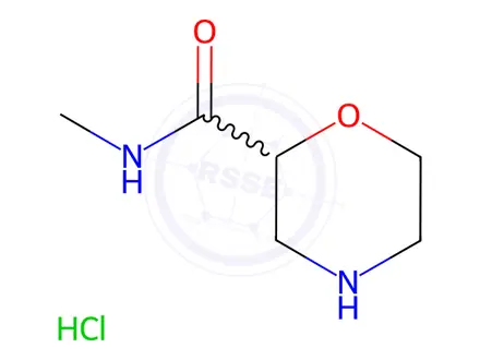 Chemical structure of Morpholine-2-carboxylic acidmethylamide hydrochloride