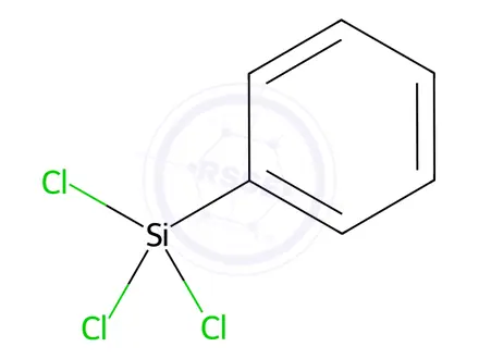 Chemical structure of Phenyltrichlorosilane